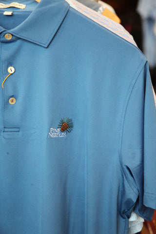 Pine Needles Sailor Navy Summer Comfort Polo