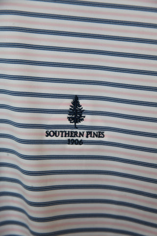 Southern Pines Pink & Blue Johnnie-O Performance Polo