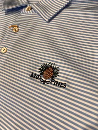 Mid Pines Striped Peter Millar Polo