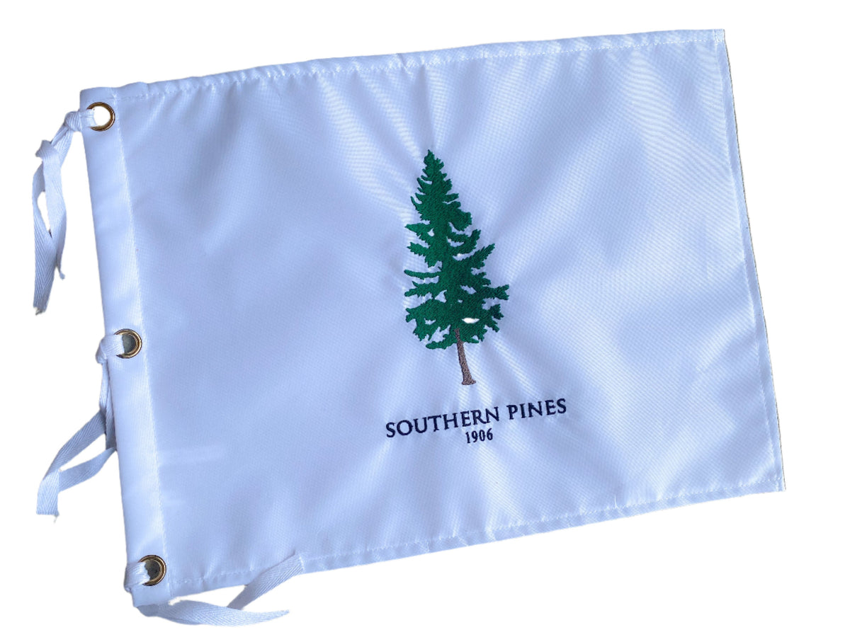 Southern Pines Golf Club Logo'd Pin Flag – Pine Needles Mid Pines